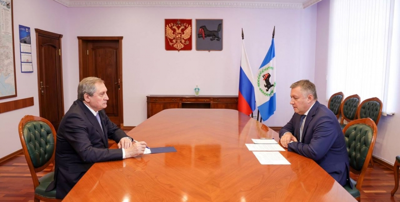 Николай Шульгинов провёл рабочую встречу с губернатором Иркутской области Игорем Кобзевым